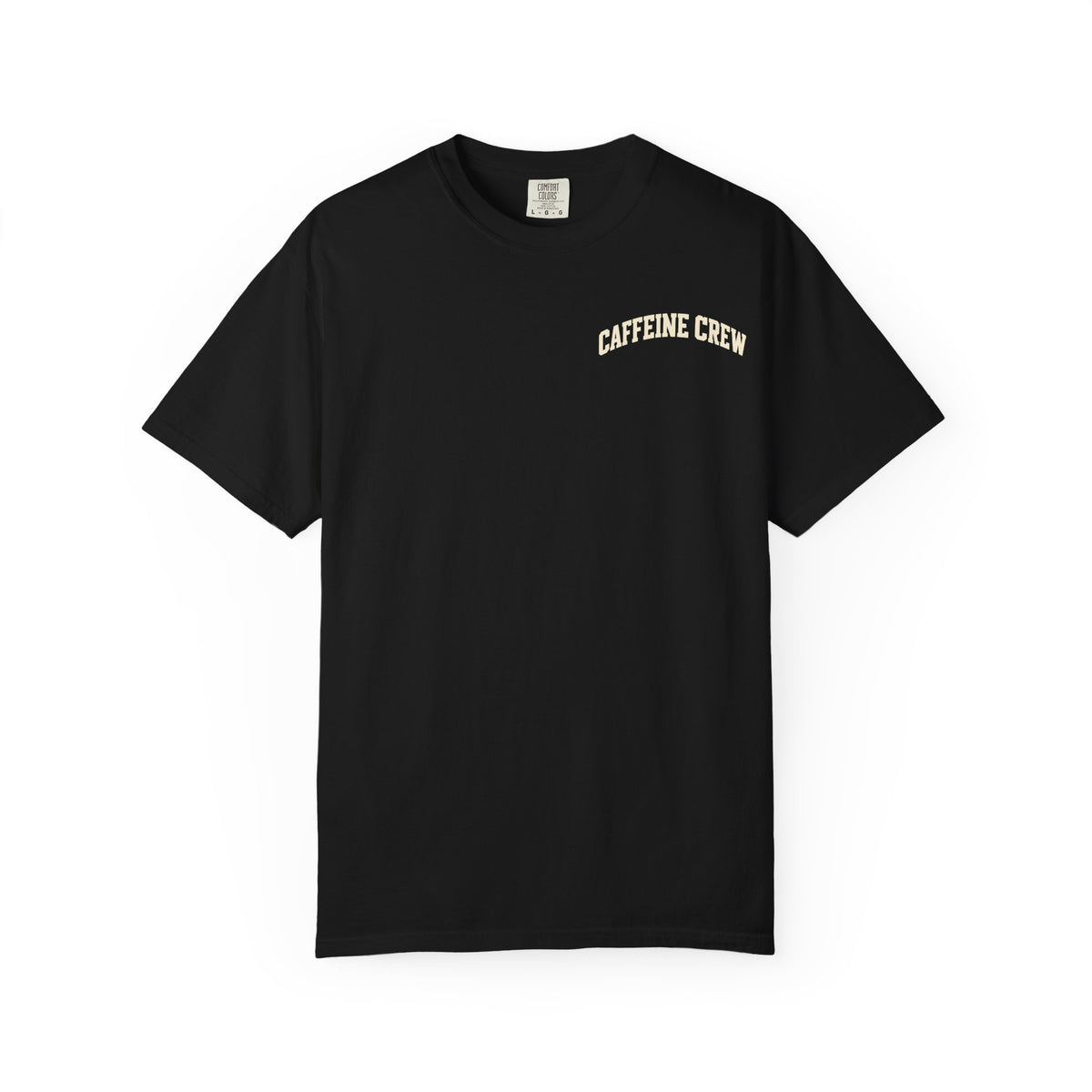 Caffeine Crew T-Shirt — Retro Skeleton Coffee Tee (The Bean Collection)