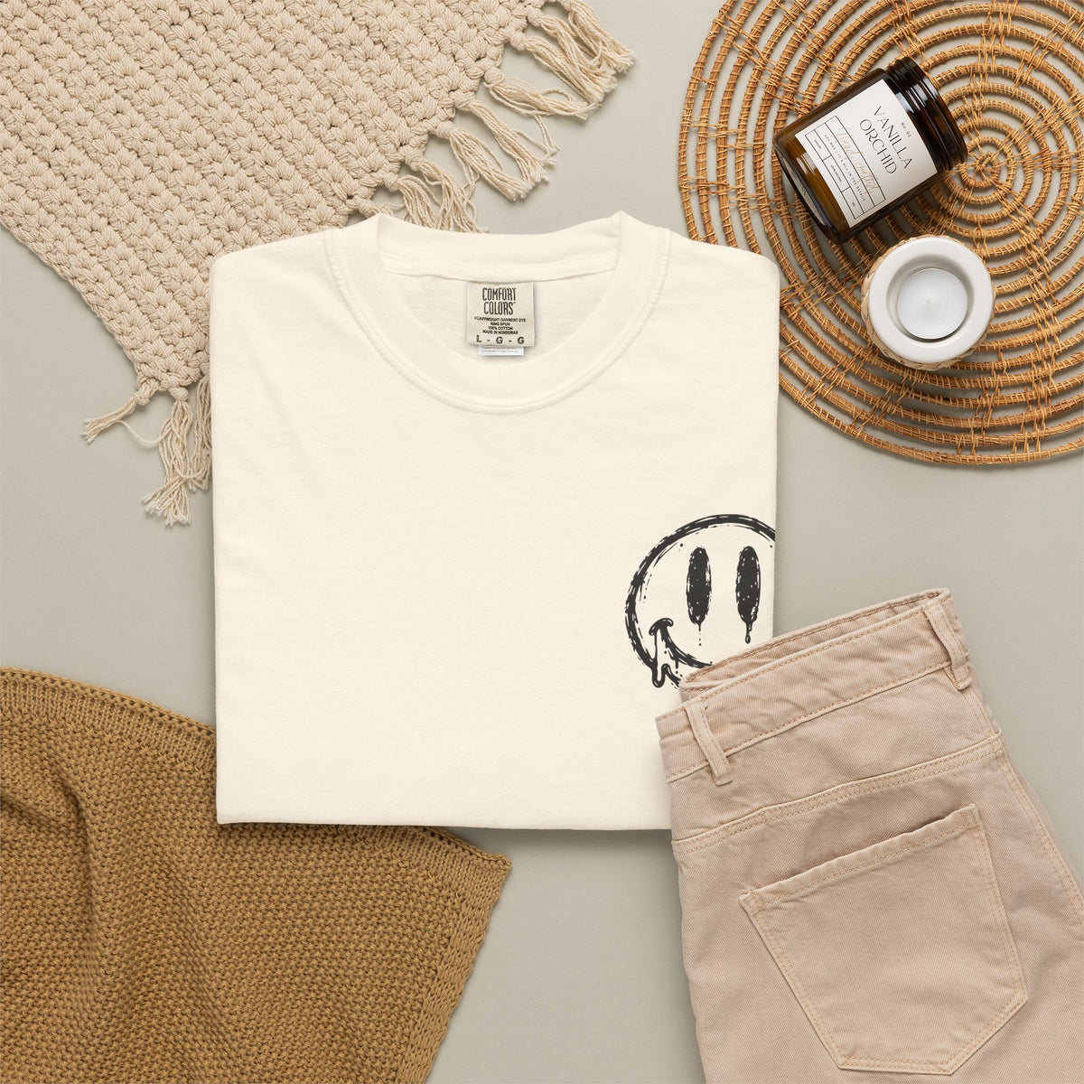 Coffee Mood T-Shirt — "Good Coffee Good Mood" Smiley Tee
