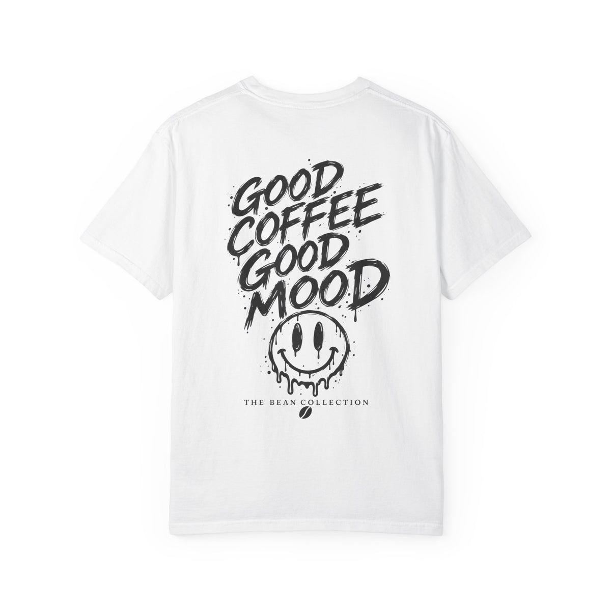 Coffee Mood T-Shirt — "Good Coffee Good Mood" Smiley Tee