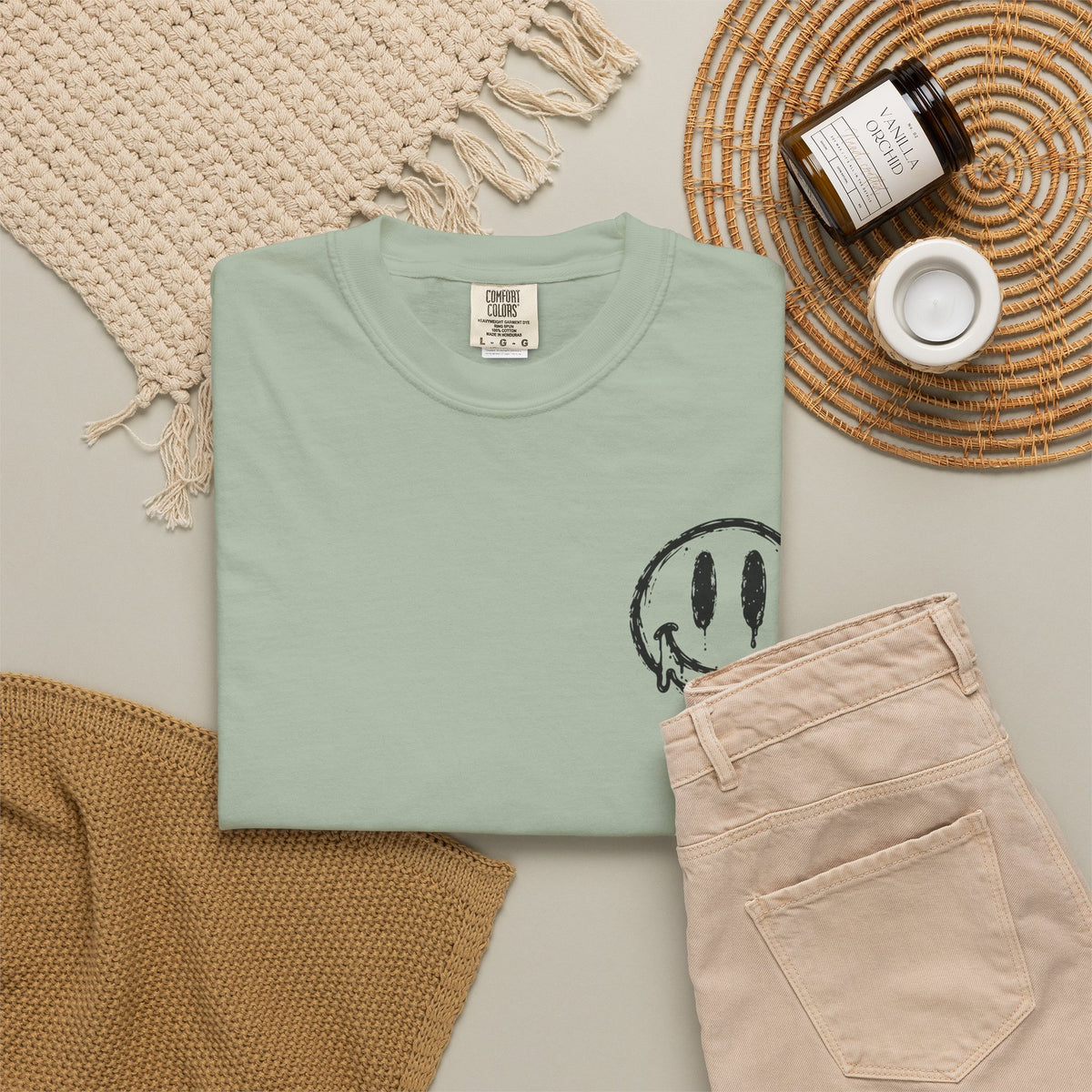 Coffee Mood T-Shirt — "Good Coffee Good Mood" Smiley Tee