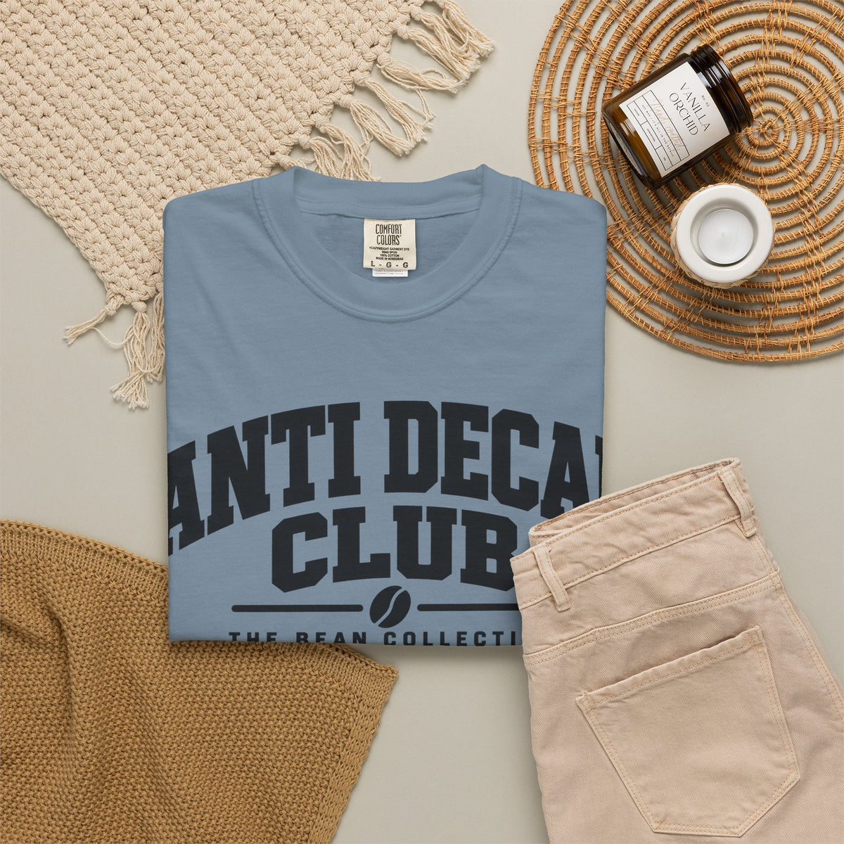 Anti Decaf Club T-Shirt — Retro Coffee Lover Tee