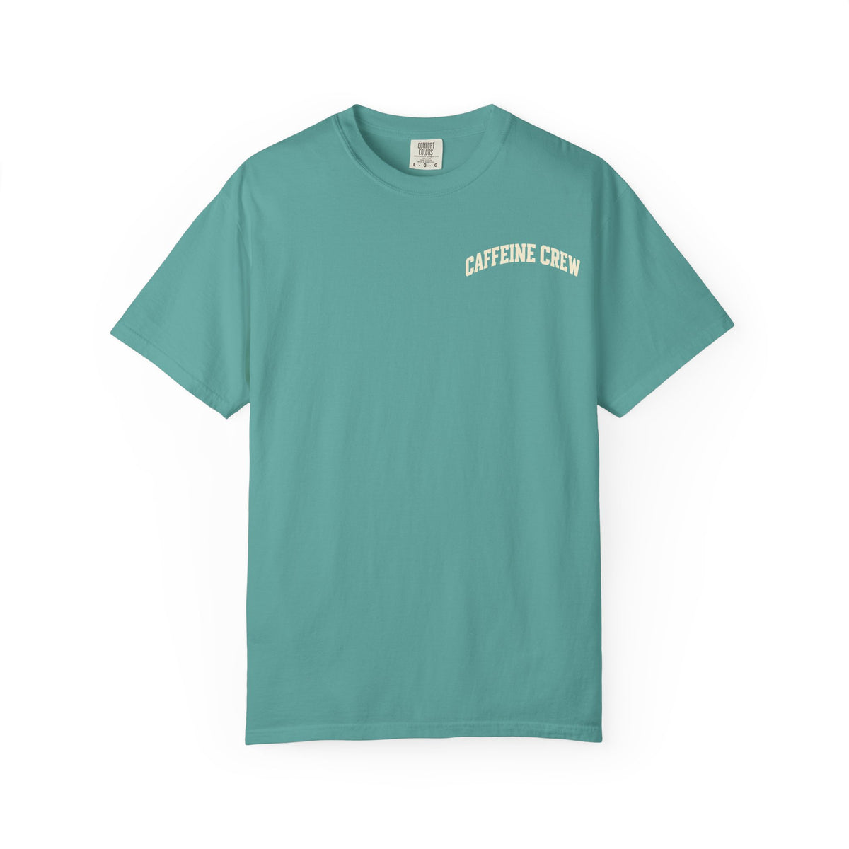 Caffeine Crew T-Shirt — Retro Skeleton Coffee Tee (The Bean Collection)