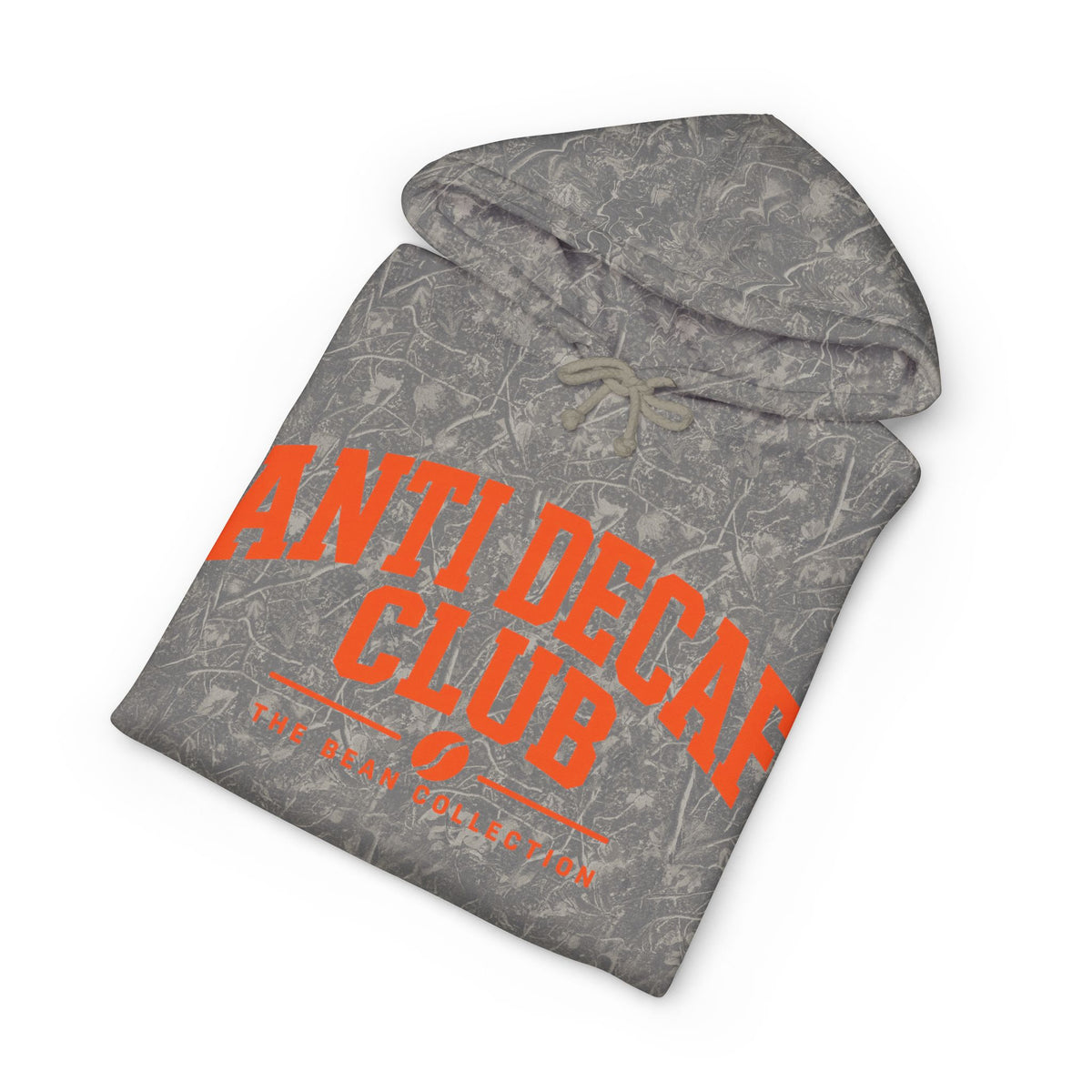 Anti Decaf Club Hoodie — Vintage Camouflage Coffee Lover Pullover
