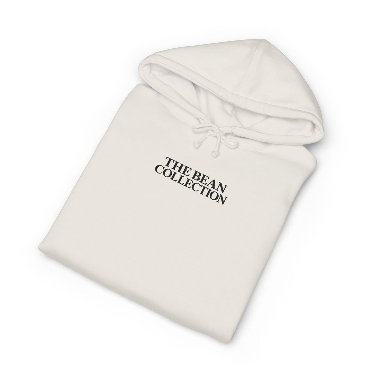 The Bean Collection Hoodie — Minimal Logo Cream Pullover